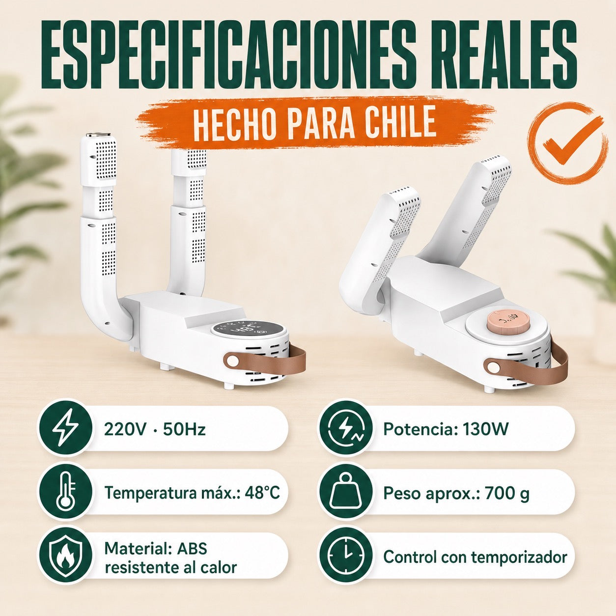 Secador de zapatos Secador Inteligente