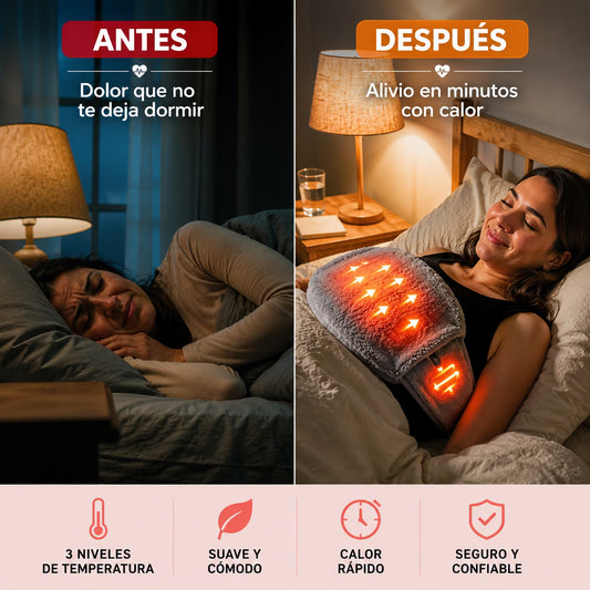 CalorZen™ Guatero Electrico con Almohadilla Térmica