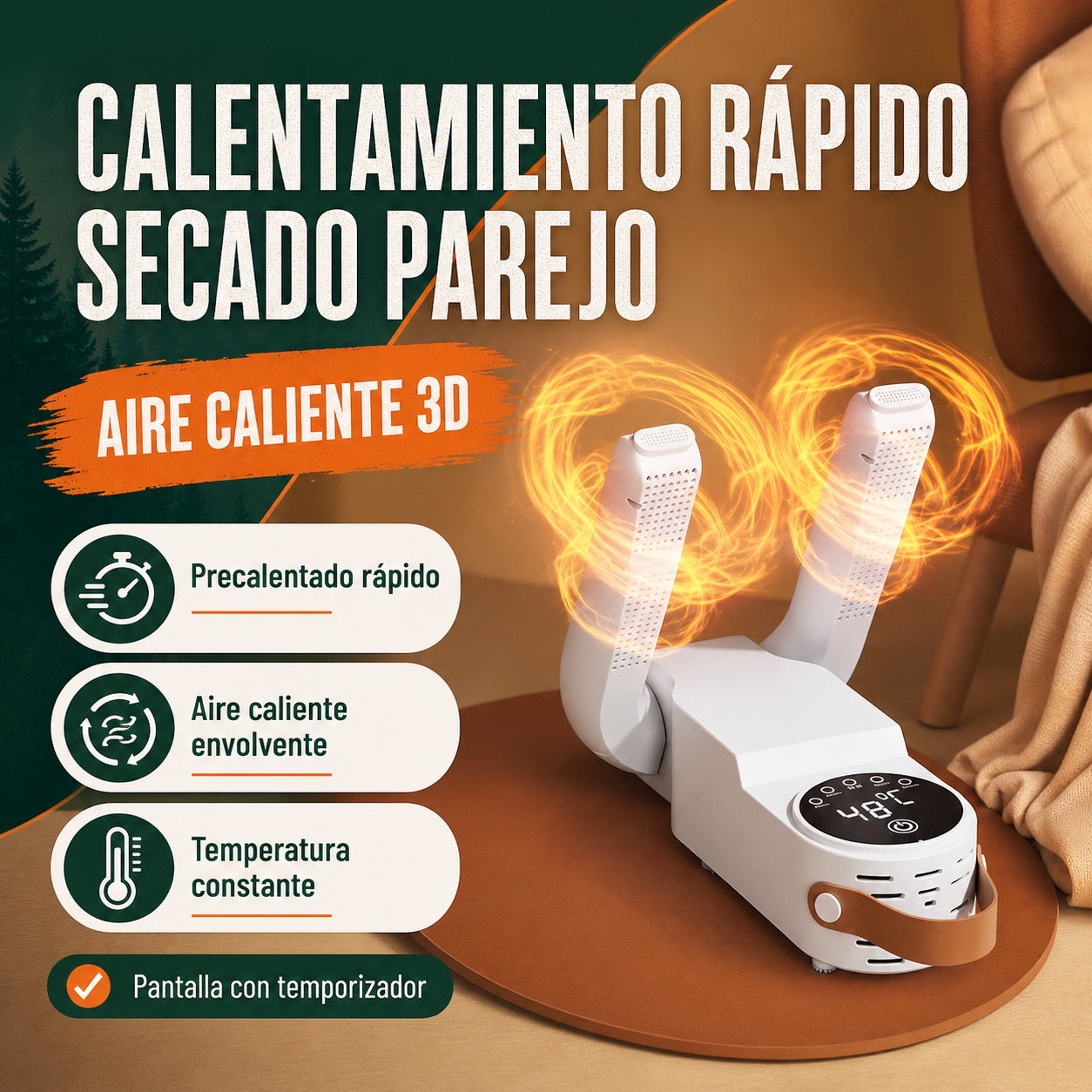 Secador de zapatos Secador Inteligente