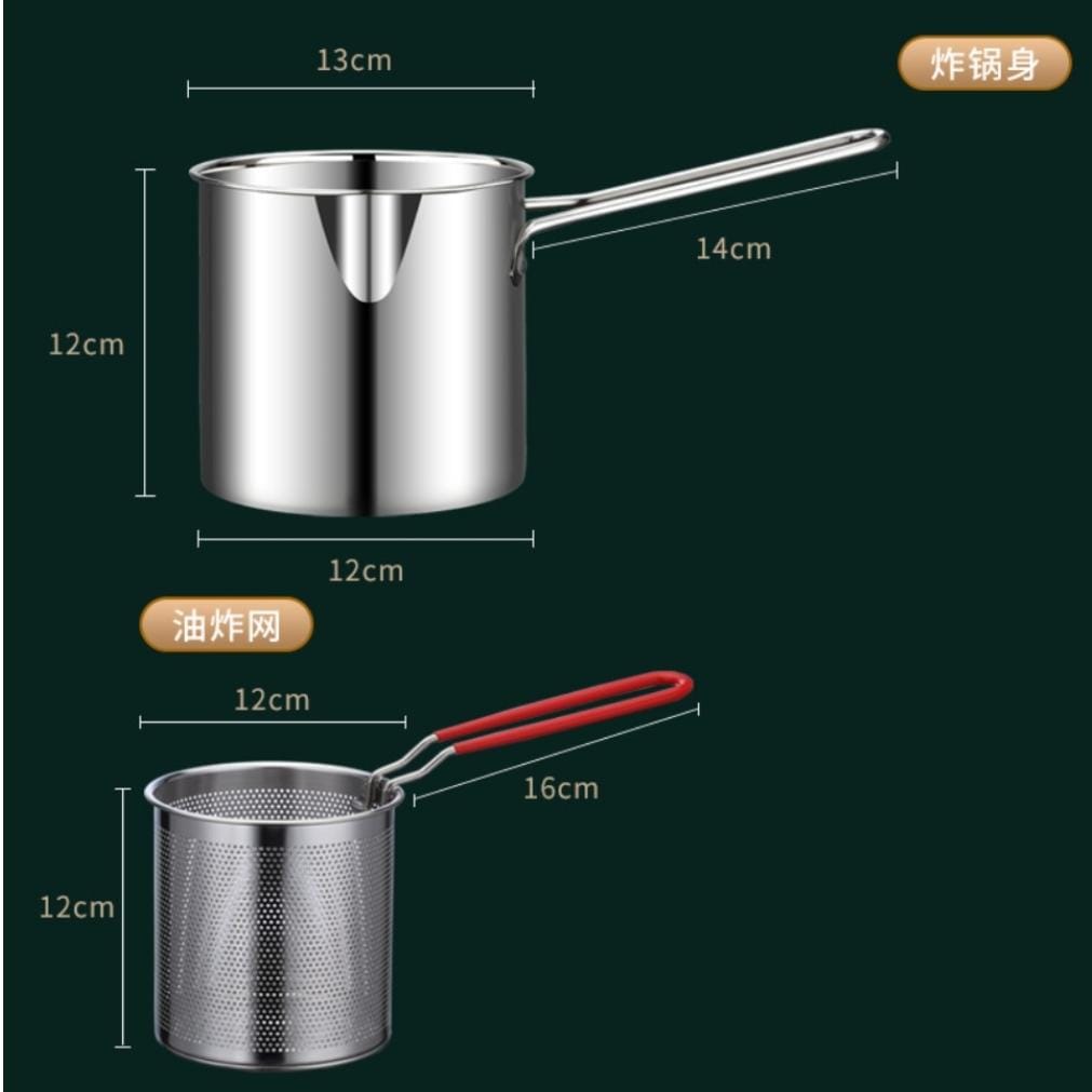 Mini Freidora de acero 304 inoxidable