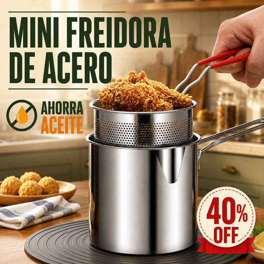 Mini Freidora de acero 304 inoxidable