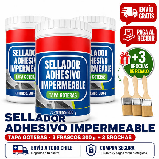 PACK 3 SELLADOR ADHESIVO TRANSPARENTE  (+3 BROCHAS DE REGALO!)
