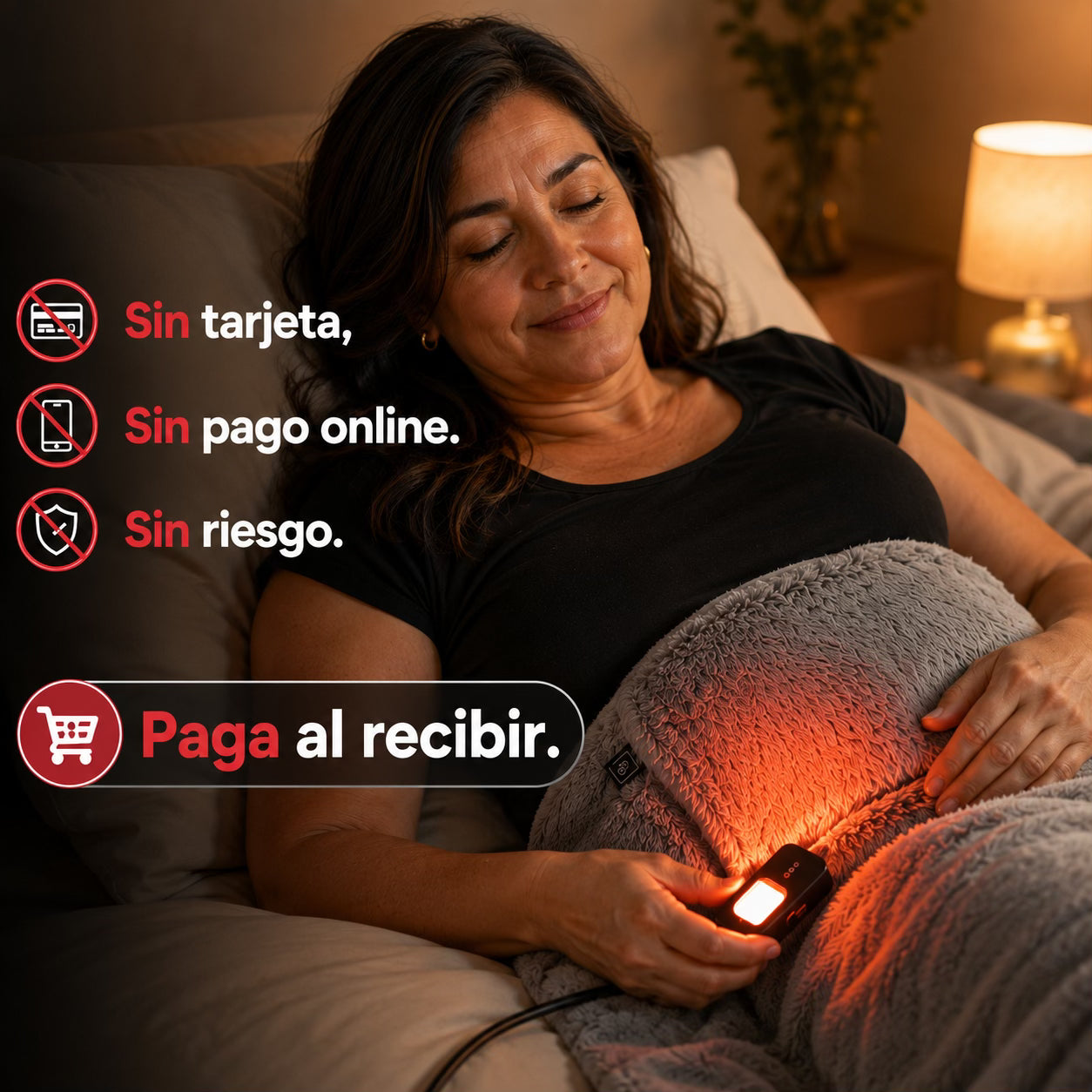 CalorZen™ Guatero Electrico con Almohadilla Térmica